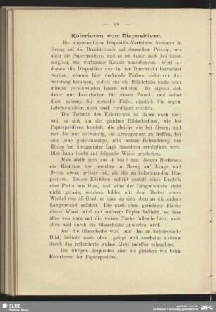 Kolorieren von Diapositiven