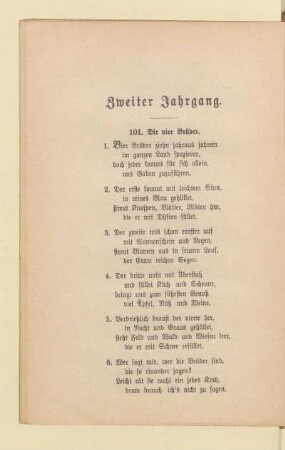 Zweiter Jahrgang