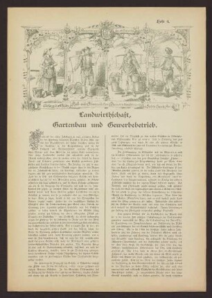 Landwirthschaft, Gartenbau und Gewerbebetrieb