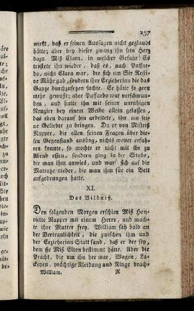 XI. Das Bildniß.