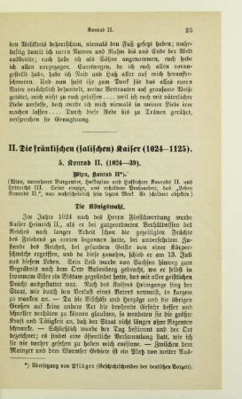 II. Die fränkischen (salischen) Kaiser (1024-1125)