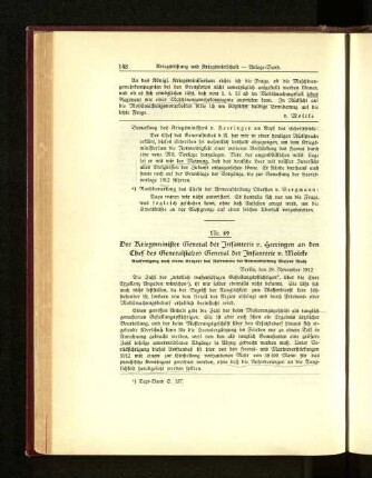 Nr. 49. Der Kriegsminister General der Infanterie v. Heeringen an den Chef des Generalstabes General der Infanterie v. Moltke