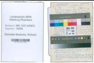 Entnazifizierung Richard Schrader-Boelsche , geb. 00.00.0000 (Beamter)