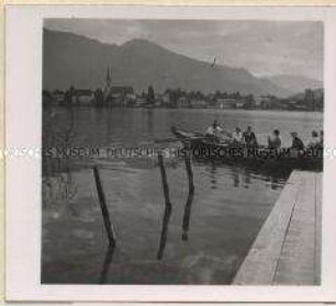 Fahrt über den Tegernsee bei Rottach-Egern