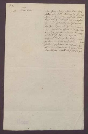 Würzburger Studienzeugnisse des Ferdinand Christoph Karl Schütz von Holzhausen.