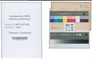 Entnazifizierung Ferdinand Tillmanns , geb. 25.04.1909 (Steuerinspektor)