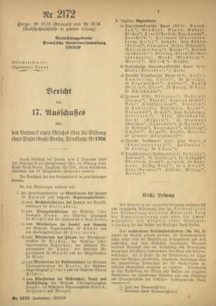 Erste Lesung. § 1-53