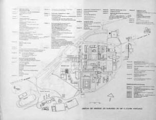 Lageplan der Universität des Saarlandes und der Staatlichen Sportschule