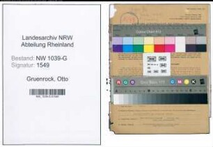 Entnazifizierung Otto Gruenrock , geb. 07.05.1907 (Verwaltungsbeamter)