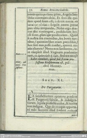 Sect. XI. De Purgatorio