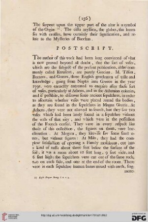 Postscript / Observations