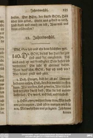 12. Jahreswechsel.