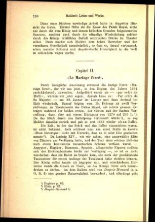 Capitel II. "Le Mariage forcé".