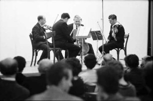 Donaueschingen: Donaueschinger Musiktage; Sternensaal; Juilliard String Quartet, spielend