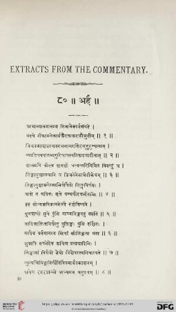 Extracts from the commentary