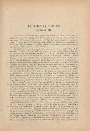 Reichstag zu Konstanz im Februar 1415