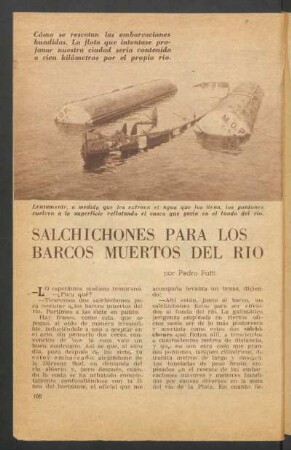 Salchichones para los barcos muertos del río
