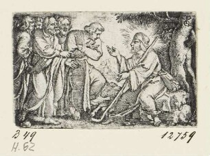 Christus spricht zu den Jüngern, Blatt 20 der Folge "Leben Christi"
