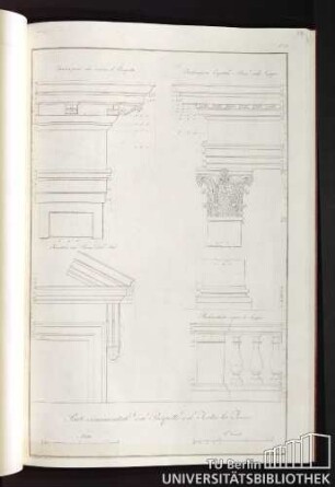 Parti ornamentali del Prospetto del Teatro la Fenice