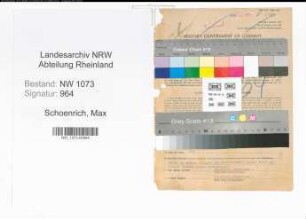Entnazifizierung Max Schoenrich , geb. 17.10.1895 (Bankangestellter)