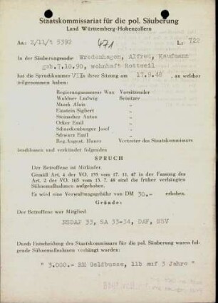 Wredenhagen, Alfred