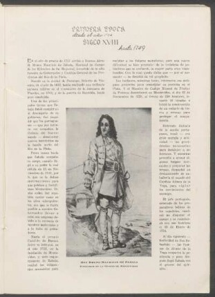 Primera época, siglo XVIII, desde el año 1724 hasta 1749