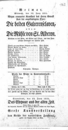 Die beiden Galeerensclaven, oder: Die Mühle von St. Alderon