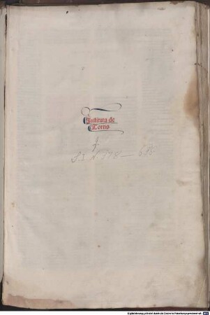 Corpus iuris civilis. Institutiones : mit der Glossa ordinaria von Accursius Florentinus und Summaria von Hieronymus Clarius