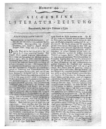 Beyträge zur Geschichte der deutschen Rechtspflege im achtzehnten Jahrhundert. Nr. 4. Erlangen: Palm, 1789