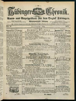 167-190, 1. März (Nro. 41) - 8. März (Nro. 46) (Nro. 45 fehlt)