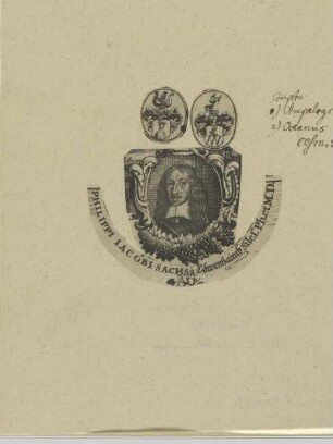 Bildnis des Philippus Iacobus Sachs â Löwenhaimb