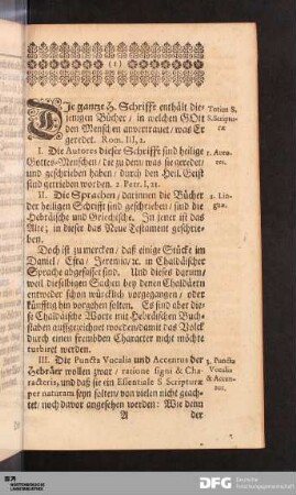 Nachricht von den Büchern der Heil. Schrifft.