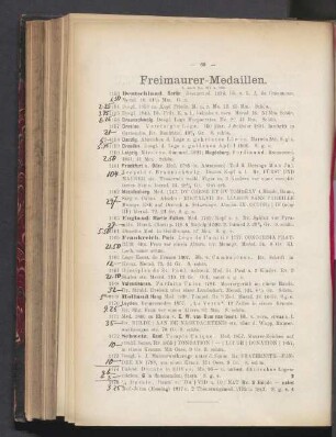 Freimaurer-Medaillen