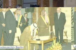 Berlin-Besuch von König Abdallah bin Abdelaziz al Saud von Saudi - Arabien, Berliner Rathaus (Mitte)
