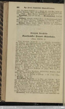 Königlich Preußische Saarbrücker Staats-Eisenbahn
