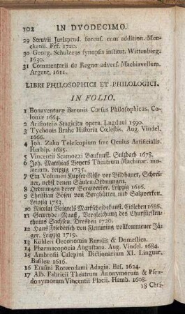 Libri Philosophici Et Philologici.