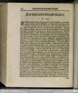 Das sechs und sechszigste Capitel