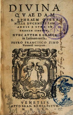 Divina quaedam S. Ephraem opera