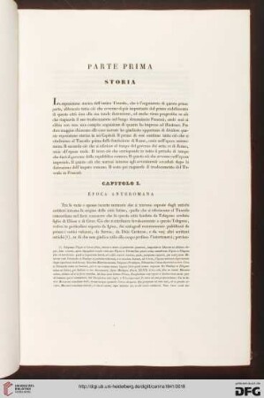 Parte prima: Storia