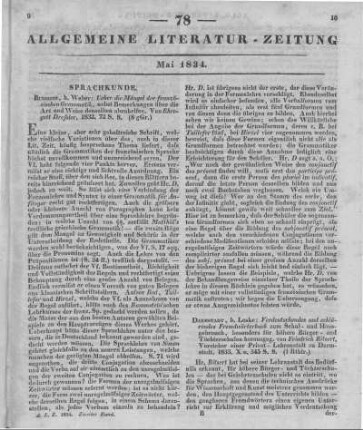 Verdeutschendes und erklärendes Fremdwörterbuch zum Schul- und Hausgebrauch. Hrsg. v. F. Ritsert. Darmstadt: Leske 1833