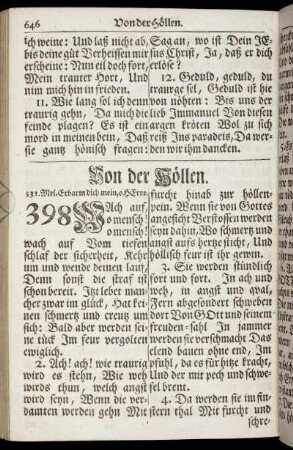 Von der Höllen. - Von der Ewigkeit.