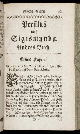 Erstes Capitel. - Fünftes Capitel.