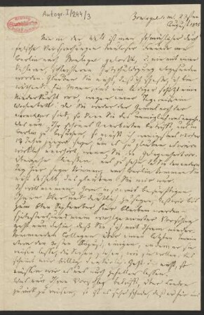 Brief an Karl Klingemann : 23.08.1835