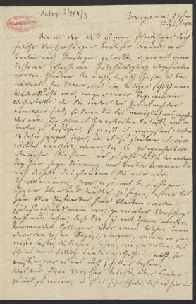 Brief an Karl Klingemann : 23.08.1835