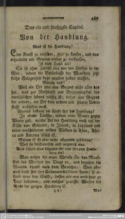 Das ein und funfzigste Capitel. Von der Handlung
