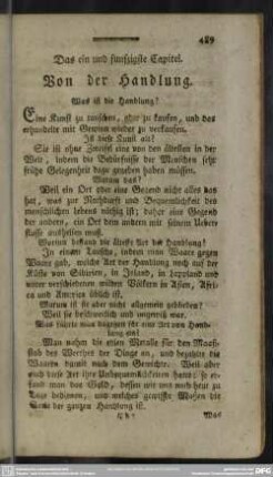 Das ein und funfzigste Capitel. Von der Handlung