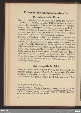 Fotografische Aufnahmematerialien