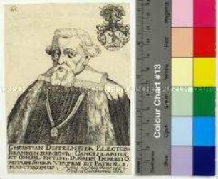 Porträt des brandenburgischen Kanzlers und Diplomaten Christian Distelmeyer