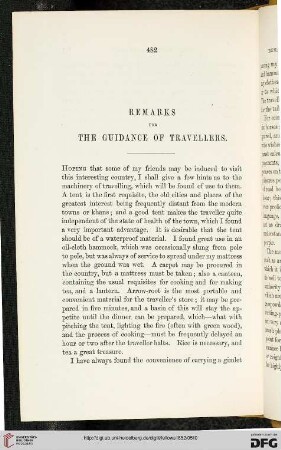 Remarks for the guidance of travellers