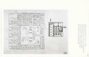 Gesundheitszentrum, Peterlee (Diplomarbeit bei Peter Poelzig): Grundriss Erdgeschoss 1:200